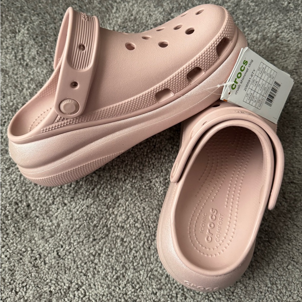 Crocs Women's Classic Crush Shimmer Clogs size M4/ W6
